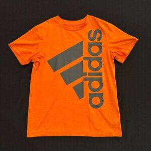 Adidas 100% Polyester Orange T-shirt Boys Size Medium 10/12